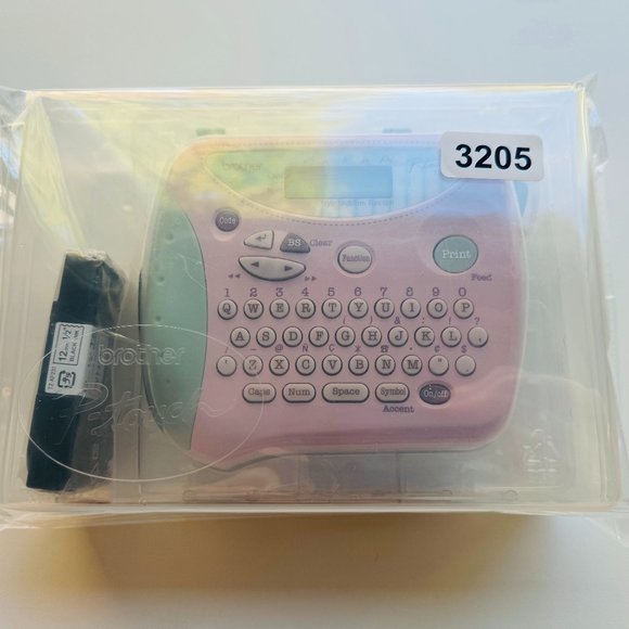 3205 BROTHER P TOUCH LABEL MAKER MACHINE PASTEL COMBINATION STATIONERY OFFICE - Picture 9 of 9